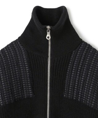 HIGH GRADE LINE】スプリットバルキーウール ドライバーズニット