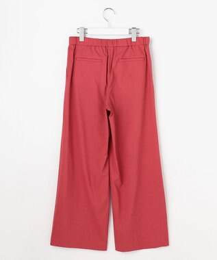 J.PRESS LADIES L 【WEB限定・人気素材・セットアップ対応】セルロースリネンストレッチ ワイドストレート パンツ 【WEB限定】スカーレット系