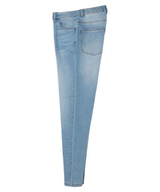Green Parks ＧＵＭストレッチセンター切替テーパードデニムパンツ Light Blue