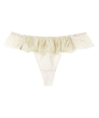 AMPHI Ｔバックショーツ 【ふわふわブラ】 BYJ380とペア くいこみにくい(バック) ソング ショーツ PYJ580 アンフィ／ワコール イエロー