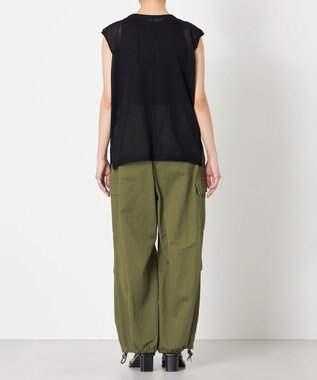 NAVE シアーニット ノースリーブ ブラック系