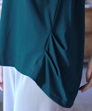 Tiaclasse 【洗える】脇タックポンチプルオーバー グリーン