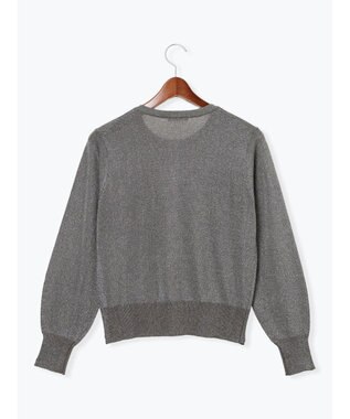 Te chichi ポケットデザインクルーネックカーディガン チャコールグレー