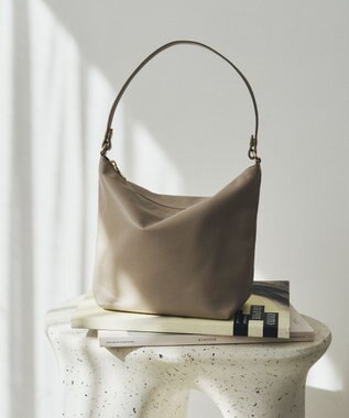 russet ソフトレザーシンプルショルダーバッグ(CE-1328-WEB) GrayBeige2
