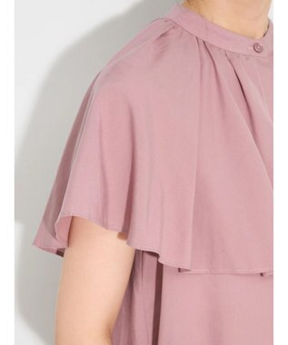 Green Parks ビックカラーナローブラウス Pink