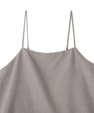 AMERICAN HOLIC リネンライクビスチェサロペット Gray Beige