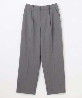 ANY L 【裏起毛/ウエストゴム】ウォームテーパードパンツ チャコール