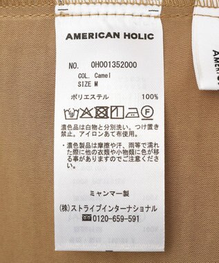 AMERICAN HOLIC タックサテンキャミワンピース Camel