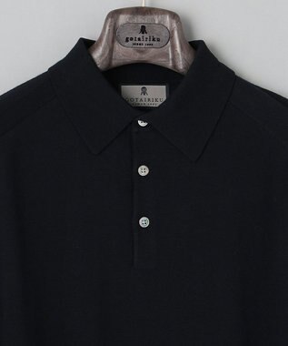 GOTAIRIKU ハイゲージ＿ニットポロ ブラック系