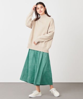 ANY ラムウールバックテイルニット アイボリー