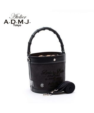 A.D.M.J. パーリヤシンテティカバケット2WAYトート ブラック