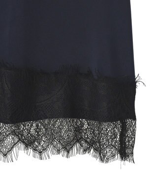 YECCA VECCA レースサテンキャミチュニック Ivory