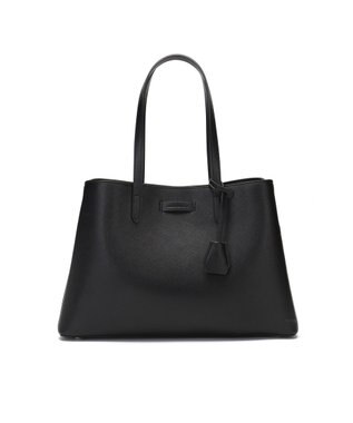 style code 【MERCURYDUO/マーキュリーデュオ】通勤、通学、リクルート両アオリポケットA4トートバッグ　キーチャーム付 ブラック