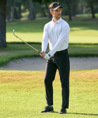 ZERO HALLIBURTON 【吸水速乾・保温】 Octa 長袖 ポロシャツ ZHG-M5A8a 85123 ホワイト