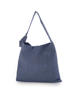 UNBILLION カシュカシュ cachecache / ラインドットワンショルダートート ブルー