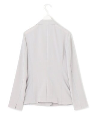 ICB L 【接触冷感・速乾・防シワ・洗える】 レーヨンライクトロ テーラードジャケット ライトグレー系