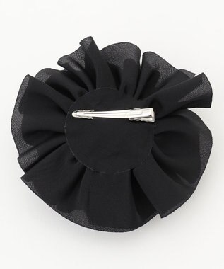 ICB 【CLASSY.1月号掲載】コサージュタイスカーフ ブラック系