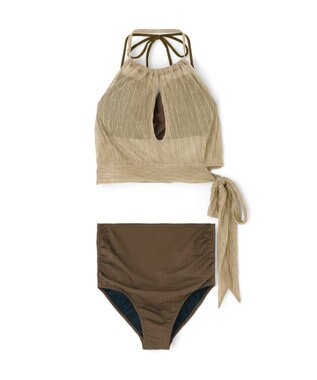 San-ai Resort（三愛水着楽園） 軽い着け心地でしっかり盛れる【楽盛り水着】　ワイヤービキニトップス３点セット　9M　【San-ai Resort（サンアイリゾート）】 ブラウン