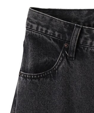 WEGO リボンストレートデニムパンツ ブラックその他