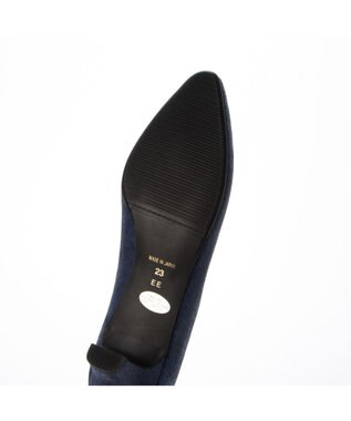 Riz raffinee <Riz raffinee>Vカットリザードプリントパンプス ネイビーカタオシ