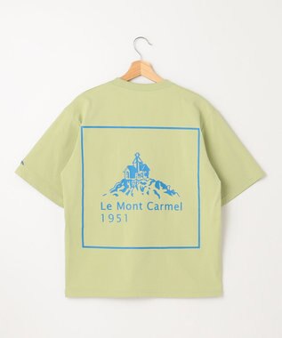 SHARE PARK LADIES 【UVカット・吸水速乾・ストレッチ・軽量 】バックプリントポケットTシャツ（S・Mサイズ） 黄緑系