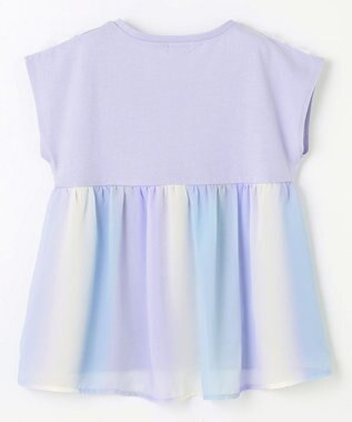 ANY KIDS バックシャン Tシャツ サックスブルー×レインボー