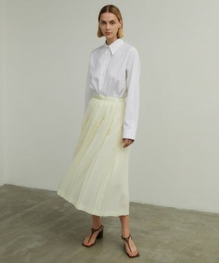 BEIGE， ALBERT / シアーシャツ White