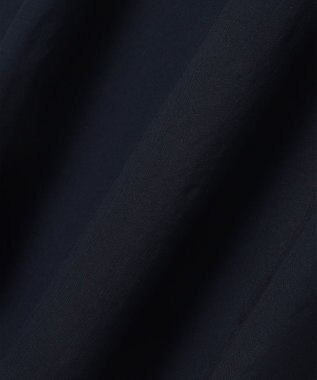 23区 【R(アール)】クリスピーリネンストレッチ 長袖ワンピース ネイビー系