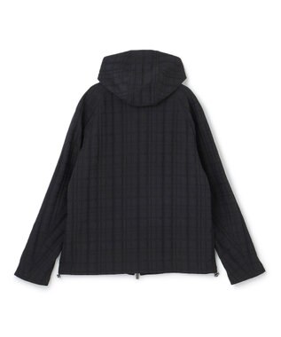 JOSEPH HOMME グレンチェックジャガードストレッチ  フ―ディーブルゾン ブラック系