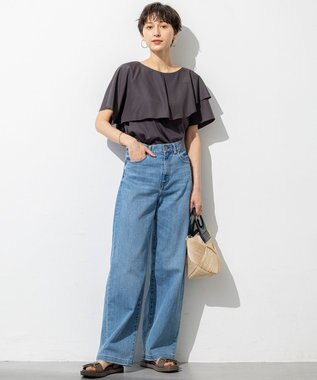 23区 VIOLAｄORO アバカ メッシュ  2WAY バケットバッグ ブラック系