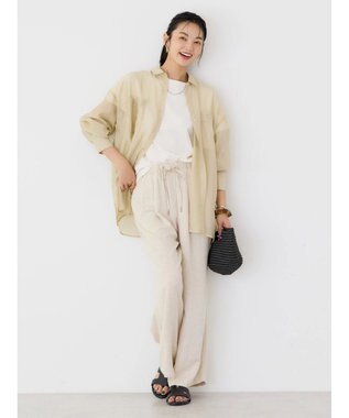 AMERICAN HOLIC シアーＣＯＯＬＷポケットシャツ Light Beige