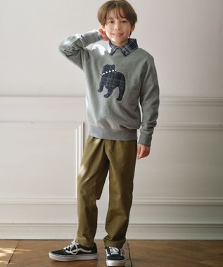 J.PRESS KIDS 【100-130cm】バックブル トレーナー グレー系