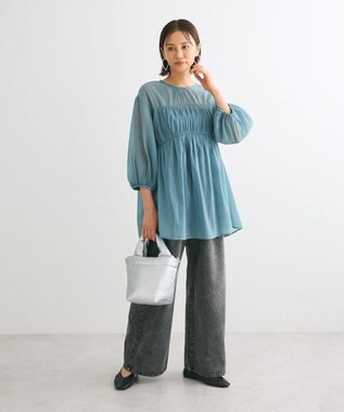 Green Parks ２ＷＡＹ　シアーギャザーチュニック Green