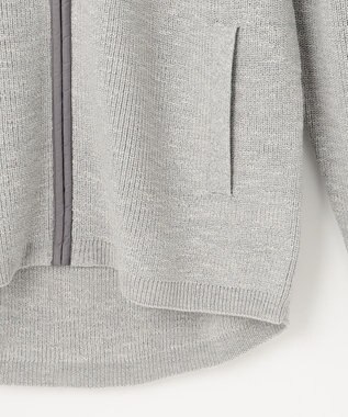 JOSEPH ABBOUD MOUNTAIN 【UNISEX】日本素材 ストレッチニットパーカー ライトグレー系