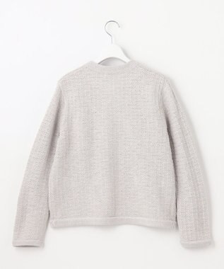 J.PRESS LADIES 【WEB限定カラーあり・洗える】TWEED ニット ジャケット ライトグレー系5