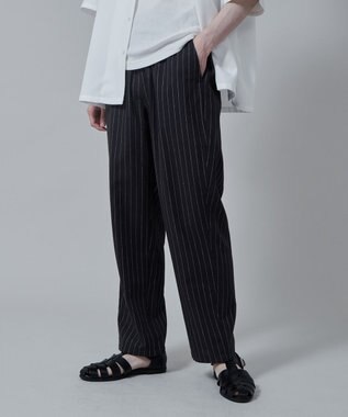 WEGO 【ユニセックス着用アイテム/手洗い可/SETUP可/ウエストゴム】リネンレーヨンイージーパンツ ダークグレー