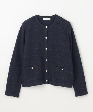 ANY 【ウエストゴム】セレモニーニットセットアップ ネイビー