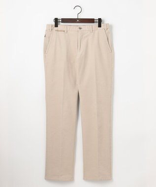 JOSEPH ABBOUD 【ウエストも伸びる！/ストレッチ/暖かい/オーガニック】オーガニックカルゼストレッチ パンツ アイボリー系