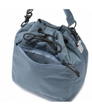 ZERO HALLIBURTON 【雑誌掲載】 DICROS SOLOシリーズ 巾着ショルダーバッグ ZHG-B DS 85006 レイクブルー