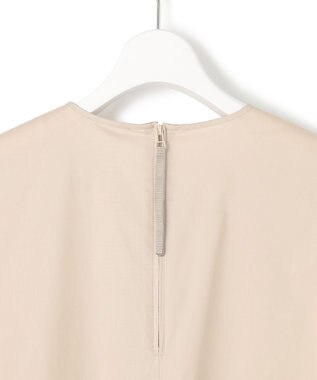 23区 L 【接触冷感/撥水加工/洗える】ストレッチブロード Vネックワンピース ベージュ系