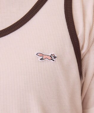 AMERICAN HOLIC 【PENNEY'S】配色タンクトップ+Tシャツ Ivory