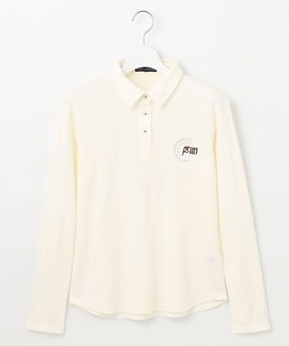 23区GOLF 【WOMEN】【吸湿発熱】グランサーモカノコ 裏起毛シャツ ホワイト系