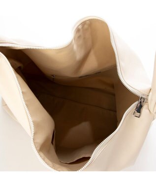 UNBILLION カシュカシュ cachecache / ソフト合皮スクエアホーボーショルダーバッグ アイボリー