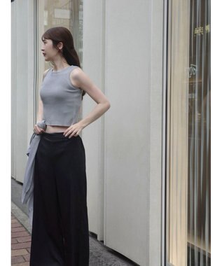 Green Parks シアーカーディガン＋タンクトップＳＥＴ Gray