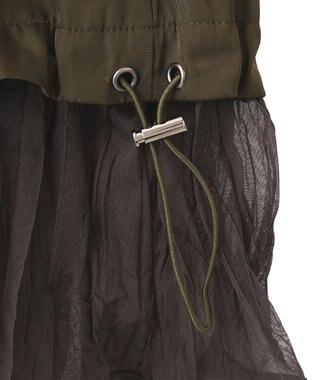 YECCA VECCA デニムMIXデザインサロペット Indigo