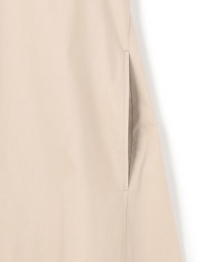 23区 【接触冷感/撥水加工/洗える】ストレッチブロード Vネックワンピース ベージュ系