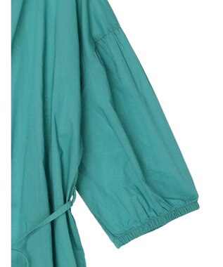 Green Parks スキッパーボリュームブラウスチュニック Green