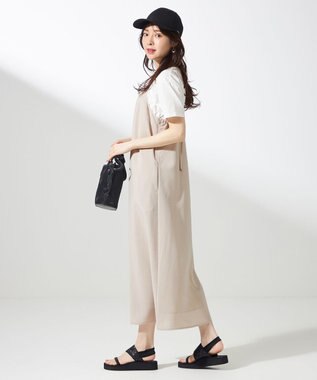 ANY SIS S 【接触冷感・速乾・UVカット・洗える】スイートクール キャミワンピース ライトベージュ