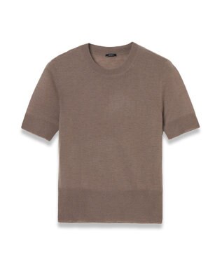 JOSEPH 【洗える】キャッシュエアー　ショートスリーブニット Escargot