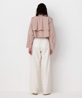 NAVE 【Nave・撥水加工】ショートトレンチ ジャケット ピンク系